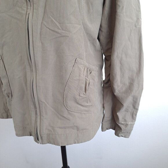 Columbia Pin Stripe Scrunched Lightweight Zip Up Outdoor Jacket - Picture 3 of 9